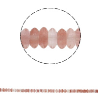 Cherry Quartz Beads, Flat Round, natural, 6.5x3mm, Hole:Approx 1.5mm, Approx 134PCs/Strand, Sold Per Approx 15.7 Inch Strand