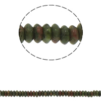 Ruby in Zoisite Beads, Flat Round, 6.5x3mm, Hole:Approx 1.5mm, Approx 134PCs/Strand, Sold Per Approx 15.7 Inch Strand