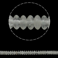 Natürliche klare Quarz Perlen, Klarer Quarz, flache Runde, 6.5x3mm, Bohrung:ca. 1.5mm, ca. 134PCs/Strang, verkauft per ca. 15.7 ZollInch Strang
