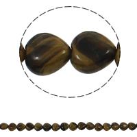 Tigerauge Perlen, Herz, natürlich, 12x5mm, Bohrung:ca. 1.5mm, ca. 36PCs/Strang, verkauft per ca. 15.7 ZollInch Strang