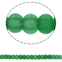 Malaysia Jade Perle, Rondell, natürlich, gewellt, 15x10mm, Bohrung:ca. 1.5mm, ca. 40PCs/Strang, verkauft per ca. 15.7 ZollInch Strang