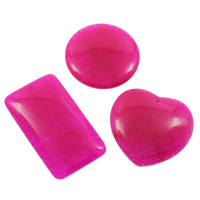 Ágata rosada colgante, natural, 48x49x8mm-35x60x7mm, agujero:aproximado 1mm, 10PCs/Bolsa, Vendido por Bolsa