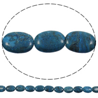 Natural Sodalite Beads, Flat Oval, 15x20x4mm, Hole:Approx 1mm, Length:Approx 15 Inch, 5Strands/Bag, Approx 20PCs/Strand, Sold By Bag