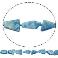 Gemstone Chips, Crazy Agate, Nuggets, natural, blue, 20-40x20-40mm, Hole:Approx 1mm, Length:Approx 15.7 Inch, 5Strands/Bag, Approx 12PCs/Strand, Sold By Bag
