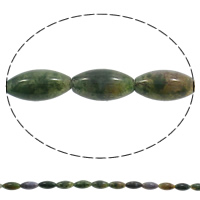 Naturlige indiske agat perler, Indiske Agate, Oval, 20x10mm, Hole:Ca. 1mm, Længde Ca. 15 inch, 5Strands/Bag, Ca. 19pc'er/Strand, Solgt af Bag