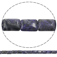 Natural Crazy Agate Beads, Rectangle, purple, 20x13x5mm, Hole:Approx 1mm, Length:Approx 15 Inch, 5Strands/Bag, Approx 22PCs/Strand, Sold By Bag