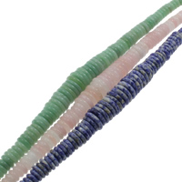 Gemstone Jewelry Beads, Heishi, natural, different materials for choice & graduated beads, 10-20mm, Hole:Approx 1mm, Length:Approx 15 Inch, 5Strands/Bag, Approx 103PCs/Strand, Sold By Bag