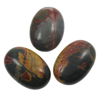 Picasso Jasper Cabochon Flat Oval natural flat back Sold By Bag