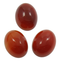 Red Agate Cabochon Flat Oval natural flat back Sold By Bag
