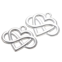 Tibetan Style Heart Pendants, plated, more colors for choice, nickel, lead & cadmium free, 24.70x19.60mm, Hole:Approx 2.3mm, 100PCs/Lot, Sold By Lot