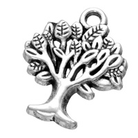 Tree Of Life Pendants, Tibetan Style, antique silver color plated, nickel, lead & cadmium free, 18x22mm, Hole:Approx 2.1mm, Approx 500PCs/Bag, Sold By Bag