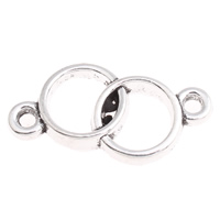 Zinc Alloy Connector Donut antique silver color plated 1/1 loop lead & nickel free Approx 2mm Sold By Bag