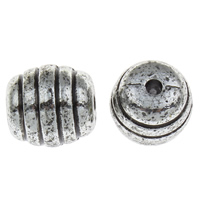 Plated Acrylic Beads Drum antique silver color plated Approx 3mm Approx Sold By Lot