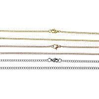 Stainless Steel Necklace Chain, plated, different size for choice & twist oval chain, more colors for choice, Sold By Lot