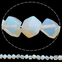Sea opal pärlor, Kub, 10x10mm, Hål:Ca 1mm, Längd Ca 10.6 inch, 10Strands/Bag, Ca 25PC/Strand, Säljs av Bag