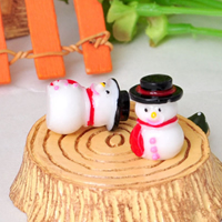 Resin Snowman nickel lead & cadmium free 18mm Sold By Lot