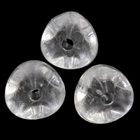 Transparent akryl perler, Nuggets, gennemsigtig, 8x7mm, Hole:Ca. 1mm, 2Tasker/Lot, Ca. 2500pc'er/Bag, Solgt af Lot