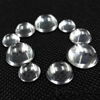 Glass Cabochons Dome transparent & flat back Sold By Bag