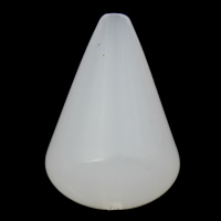 Jelly Style Akryl perler, Teardrop, gelé stil, hvid, 18x26mm, Hole:Ca. 1mm, 2Tasker/Lot, Ca. 145pc'er/Bag, Solgt af Lot