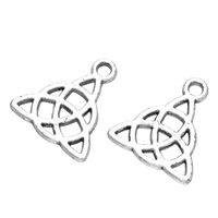 Zinc Alloy Pendants Triangle antique silver color plated nickel lead & cadmium free Approx 2mm Sold By Lot