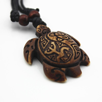 Resin Pendant Turtle imitation yak bone Approx 2mm Sold By Lot