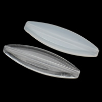 Perles acryliques transparentes, Acrylique, oeil de cheval, styles différents pour le choix, 40x12x5mm, Trou:Environ 1.5mm, 2sacsvalises/lot, Environ 290PC/sac, Vendu par lot