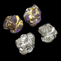 Blandet akryl perler, 9x12x9mm, Hole:Ca. 1mm, Ca. 1000pc'er/Bag, Solgt af Bag