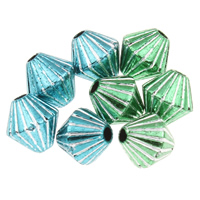 Silver Accent Acrylic Beads, Bicone, more colors for choice, 8x8mm, Hole:Approx 1mm, Approx 2500PCs/Bag, Sold By Bag