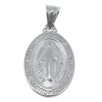 Stainless Steel Pendants 316L Stainless Steel Flat Oval Christian Jewelry original color Approx Sold By Lot