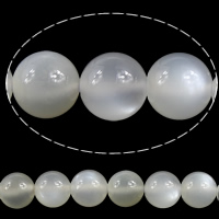 Mondstein Perlen, rund, verschiedene Größen vorhanden, Bohrung:ca. 1mm, verkauft per ca. 15 ZollInch Strang