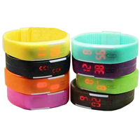 Unisex Wrist Watch Silicone waterproof Length Approx 9 Inch Sold By Lot
