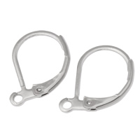 Stainless Steel Lever Back Earring Wires plated Approx 1mm Sold By Bag
