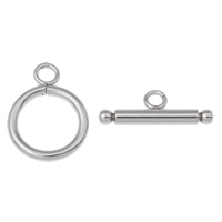 Stainless Steel Toggle Clasp original color  Approx 2 2.5mm Sold By Bag