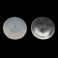 Perles acryliques transparentes, Acrylique, soucoupe, styles différents pour le choix, 16x8mm, Trou:Environ 1mm, 2sacsvalises/lot, Environ 710PC/sac, Vendu par lot