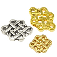 Brass Jewelry Beads, Chinese Knot, plated, different size for choice, more colors for choice, nickel, lead & cadmium free, Hole:Approx 3.5mm, 20PCs/Lot, Sold By Lot