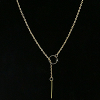 Zinc Alloy smykker halskæde, guldfarve belagt, oval kæde, nikkel, bly & cadmium fri, 25mm, Længde Ca. 24 inch, 10Strands/Lot, Solgt af Lot