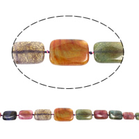 Natural Dragon Veins Agate Beads Rectangle graduated beads mixed colors - Approx 2-3mm Length Approx 19.6 Inch Approx Sold By Bag