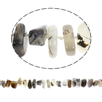 Oceano Calcedony perla, Pepite, naturale, 10-22mm, 5-15mm, Foro:Appross. 2mm, Lunghezza Appross. 16.5 pollice, 5Strandstrefolo/borsa, Appross. 33PC/filo, Venduto da borsa