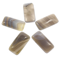 Lace Agate Cabochon, Rectangle, natural, flat back, grey, 19x39x6mm, 30PCs/Bag, Sold By Bag
