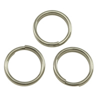Нержавеющая сталь Split Ring, нержавеющая сталь, оригинальный цвет, 6x0.60mm, 10000ПК/Лот, продается Лот