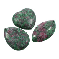 Ruby in Zoisite Pendant, 30x53x7mm-42x41x9mm, Hole:Approx 2mm, 5PCs/Bag, Sold By Bag