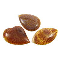 Crackle Agate Pendant, natural, mixed, 35x58x6mm-44x53x6mm, Hole:Approx 2mm, 5PCs/Bag, Sold By Bag
