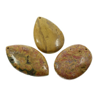 Crazy Agate Pendant, natural, mixed, 33x61x7mm-36x47x7mm, Hole:Approx 2mm, 5PCs/Bag, Sold By Bag