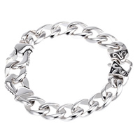 Men Bracelet Stainless Steel twist oval chain & for man & blacken 13.50mm Sold Per Approx 8.6 Inch Strand