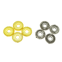 Tibetan Style Spacer Beads, Flower, plated, more colors for choice, nickel, lead & cadmium free, 7x2mm, Hole:Approx 2mm, 3000PCs/Lot, Sold By Lot