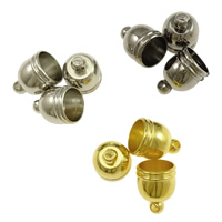Brass End Cap, plated, more colors for choice, nickel, lead & cadmium free, 8x10mm, Hole:Approx 1mm, 7mm, 1000PCs/Lot, Sold By Lot