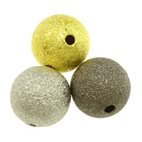 Brass Stardust Beads, Round, plated, different size for choice, more colors for choice, nickel, lead & cadmium free, 2000Lots/Lot, Sold By Lot