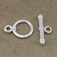 Brass Toggle Clasp thick 925 sterling silver plated high quality plating and never fade nickel lead & cadmium free  Approx 2.5mm Sold By Lot