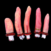 Gummi Halloween Finger Prop gebrochen, Halloween Schmuck, 65mm,100mm, 2PCs/Menge, verkauft von Menge