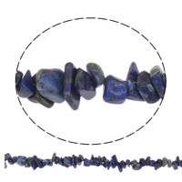 Gemstone Chips, Natural Lapis Lazuli, natural, 5-11mm, Hole:Approx 1mm, Approx 100PCs/Strand, Sold Per Approx 33 Inch Strand